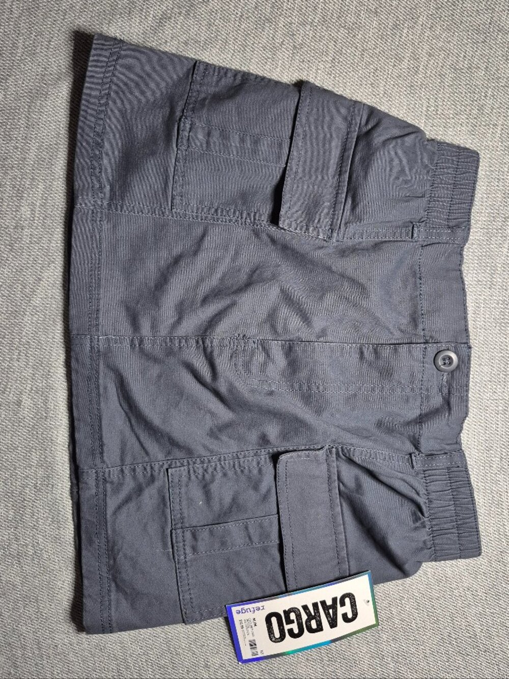 Refuge Cargo Mini Skirt Gray NWT Utility Pockets Size Medium